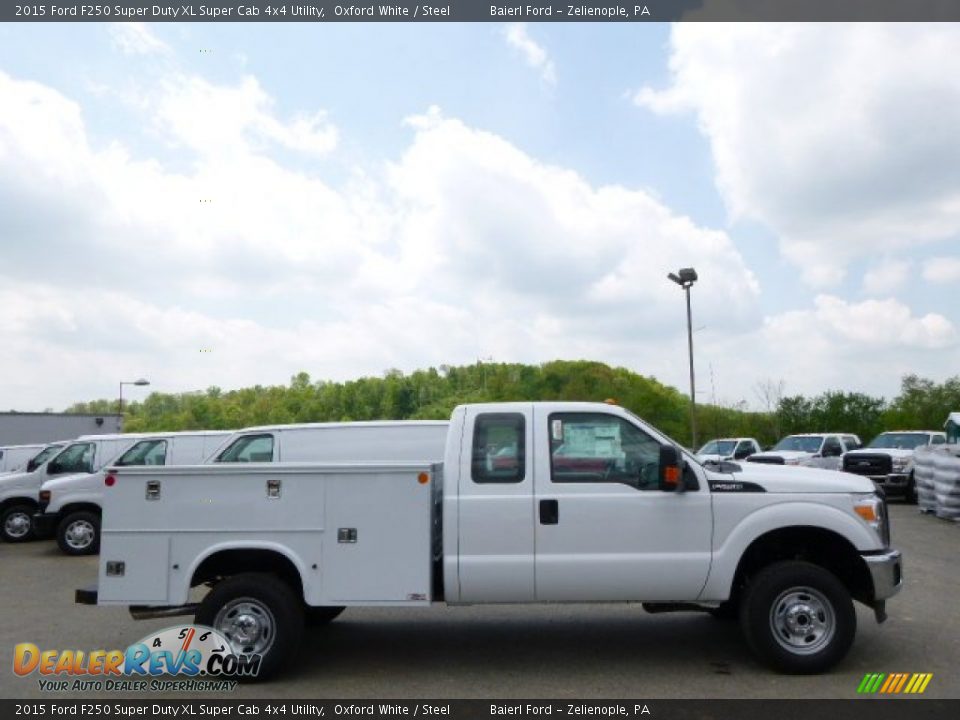 2015 Ford F250 Super Duty XL Super Cab 4x4 Utility Oxford White / Steel Photo #1