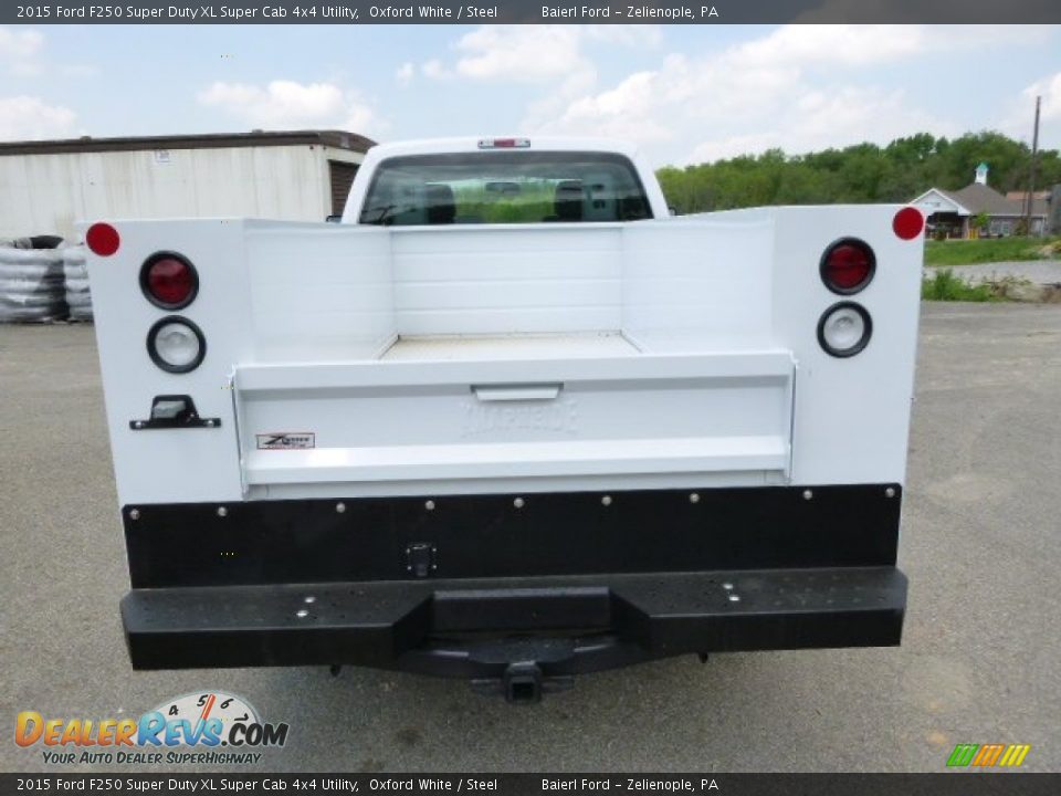 2015 Ford F250 Super Duty XL Super Cab 4x4 Utility Oxford White / Steel Photo #7