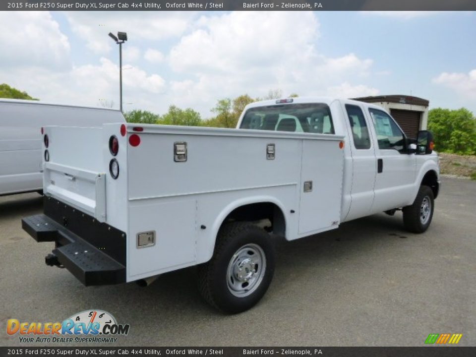 2015 Ford F250 Super Duty XL Super Cab 4x4 Utility Oxford White / Steel Photo #8