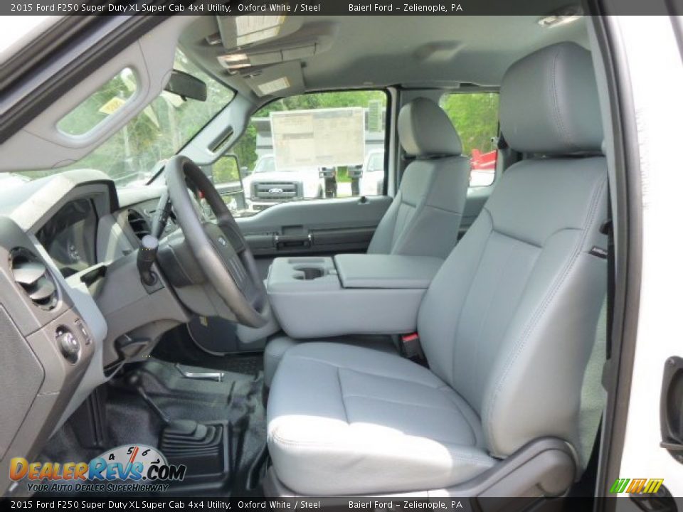 2015 Ford F250 Super Duty XL Super Cab 4x4 Utility Oxford White / Steel Photo #12