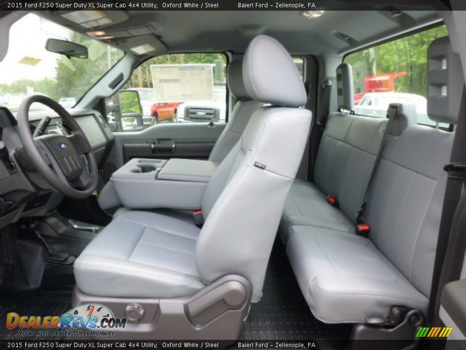 2015 Ford F250 Super Duty XL Super Cab 4x4 Utility Oxford White / Steel Photo #14