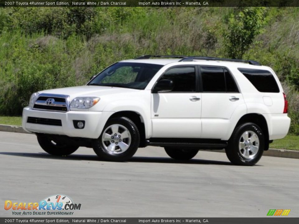 2007 Toyota 4Runner Sport Edition Natural White / Dark Charcoal Photo #2