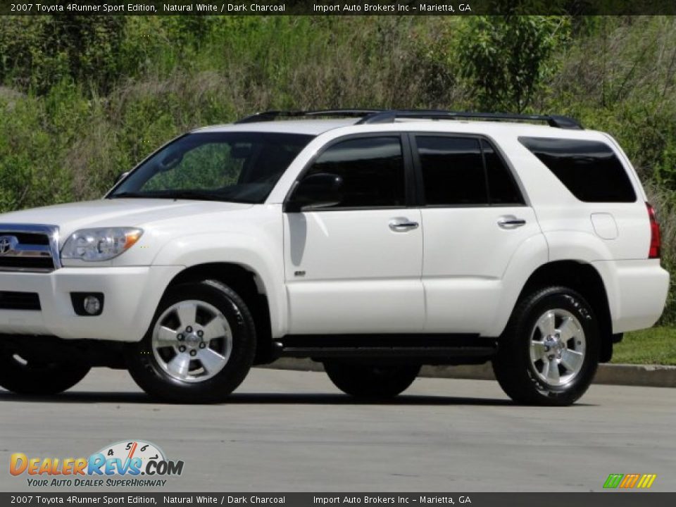 2007 Toyota 4Runner Sport Edition Natural White / Dark Charcoal Photo #3