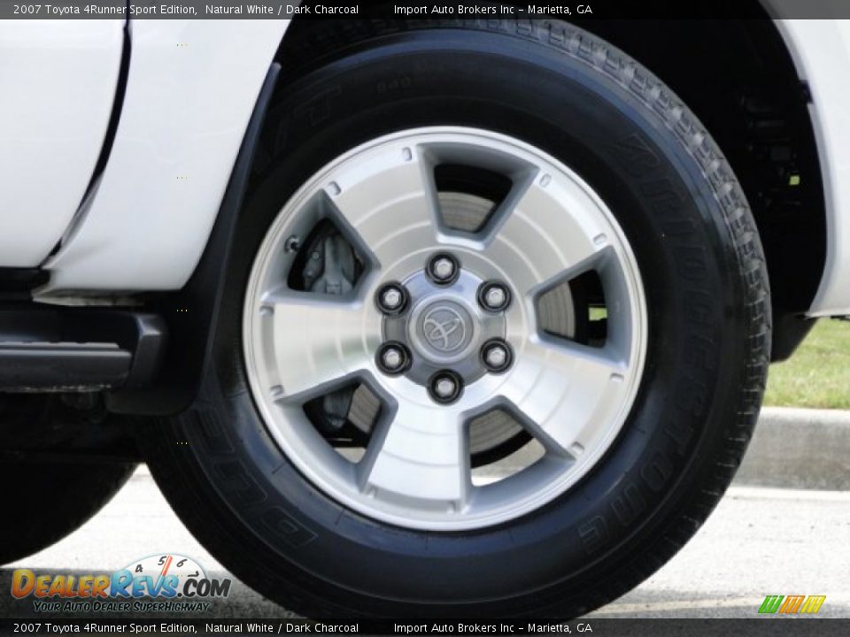 2007 Toyota 4Runner Sport Edition Natural White / Dark Charcoal Photo #10