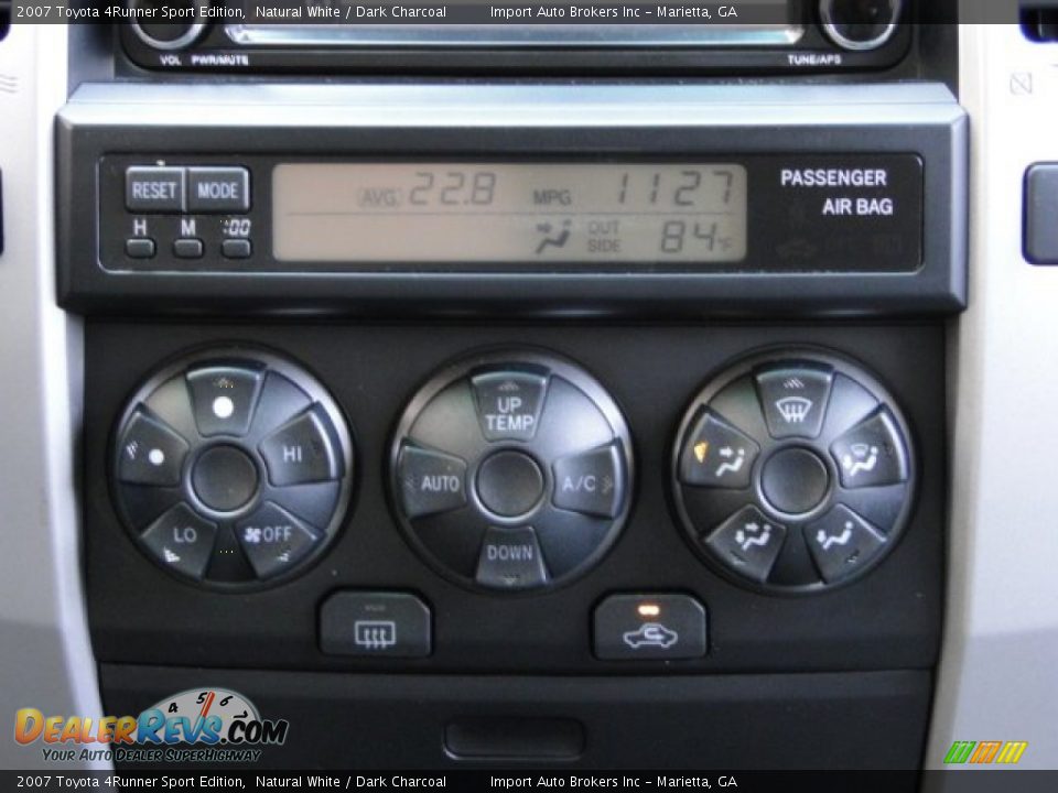 2007 Toyota 4Runner Sport Edition Natural White / Dark Charcoal Photo #16