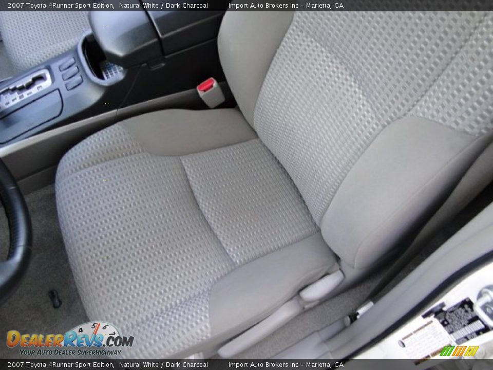 2007 Toyota 4Runner Sport Edition Natural White / Dark Charcoal Photo #17
