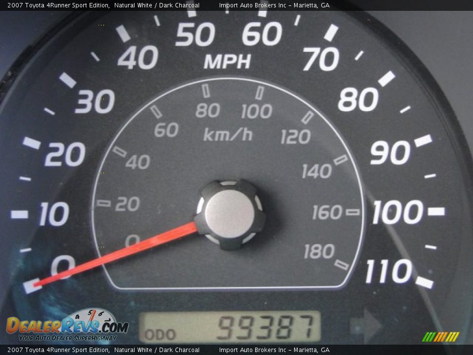 2007 Toyota 4Runner Sport Edition Natural White / Dark Charcoal Photo #20