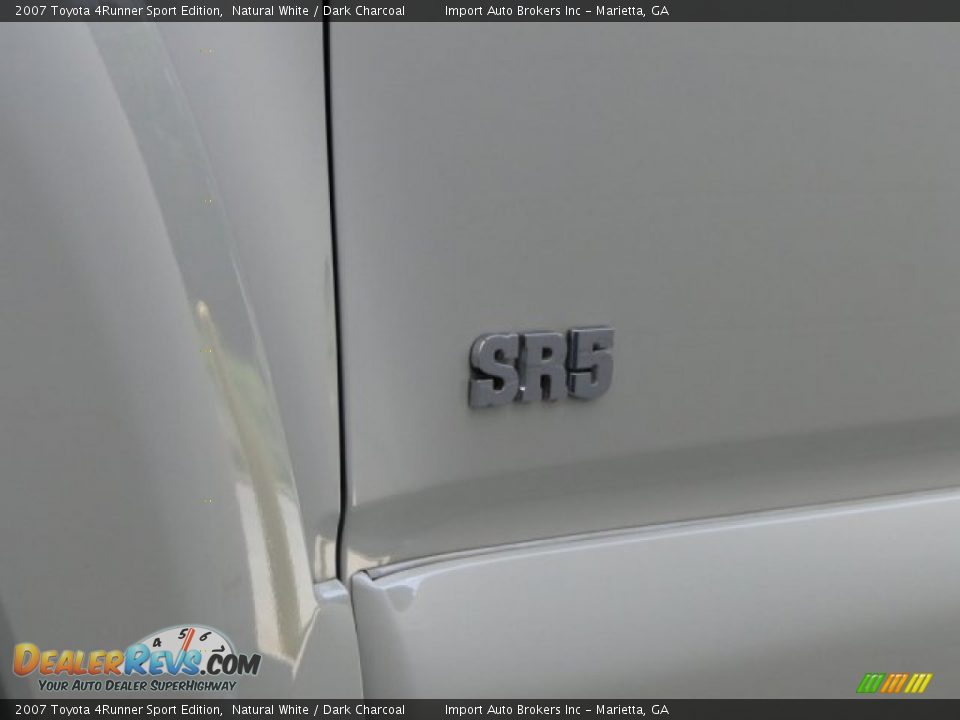 2007 Toyota 4Runner Sport Edition Natural White / Dark Charcoal Photo #25