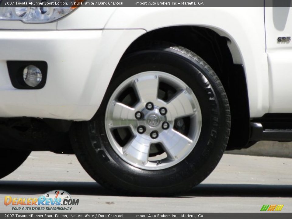 2007 Toyota 4Runner Sport Edition Natural White / Dark Charcoal Photo #35