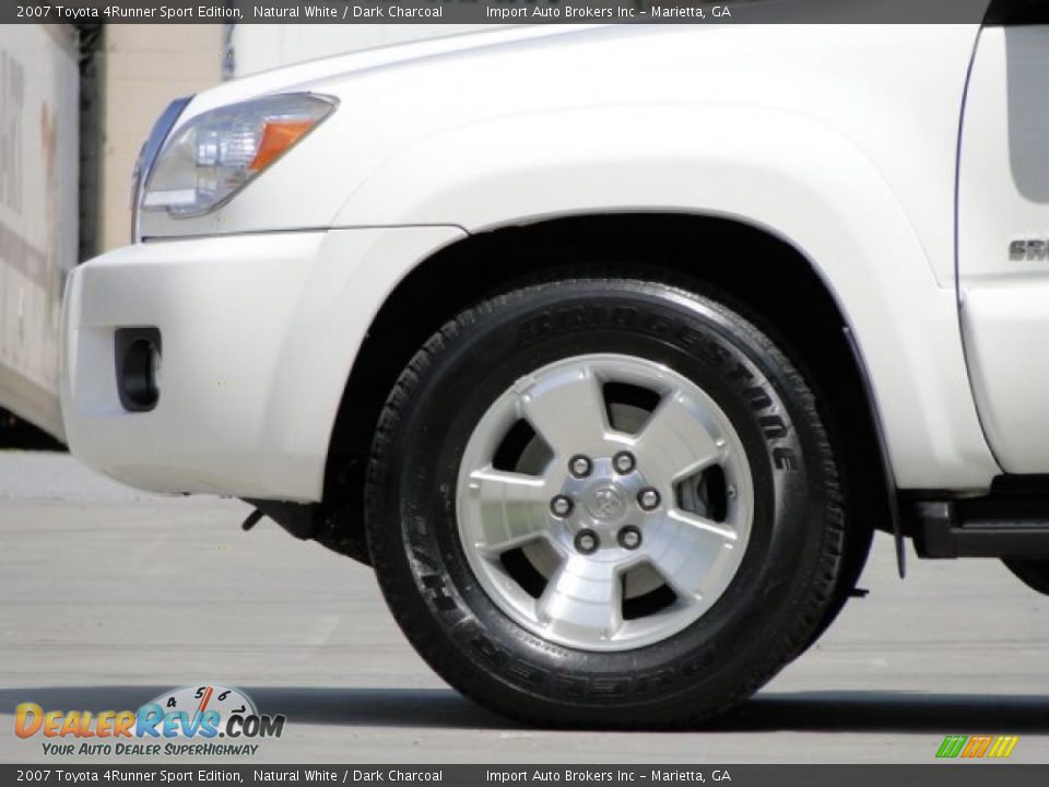 2007 Toyota 4Runner Sport Edition Natural White / Dark Charcoal Photo #36