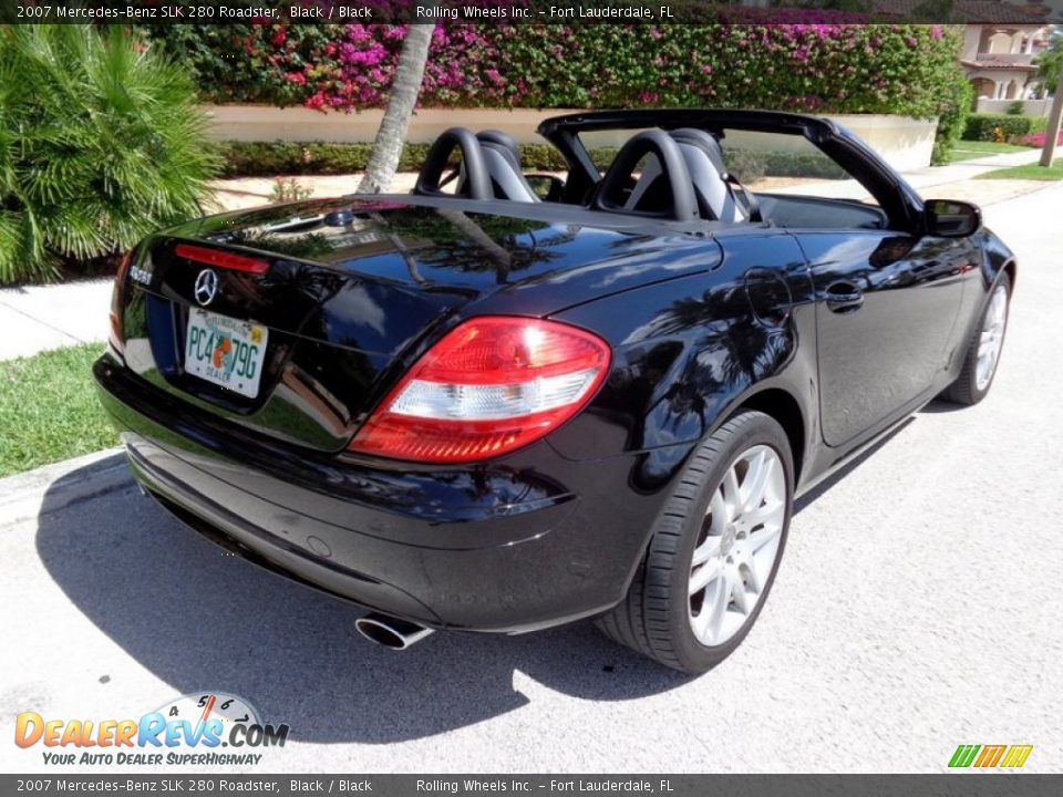 2007 Mercedes-Benz SLK 280 Roadster Black / Black Photo #1