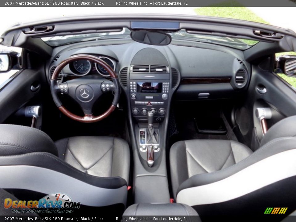 Black Interior - 2007 Mercedes-Benz SLK 280 Roadster Photo #2