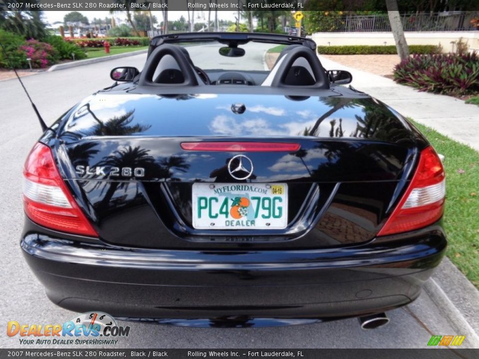 2007 Mercedes-Benz SLK 280 Roadster Black / Black Photo #3