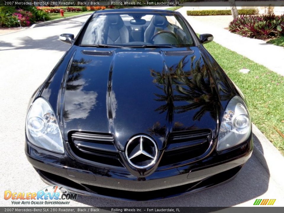 Black 2007 Mercedes-Benz SLK 280 Roadster Photo #12