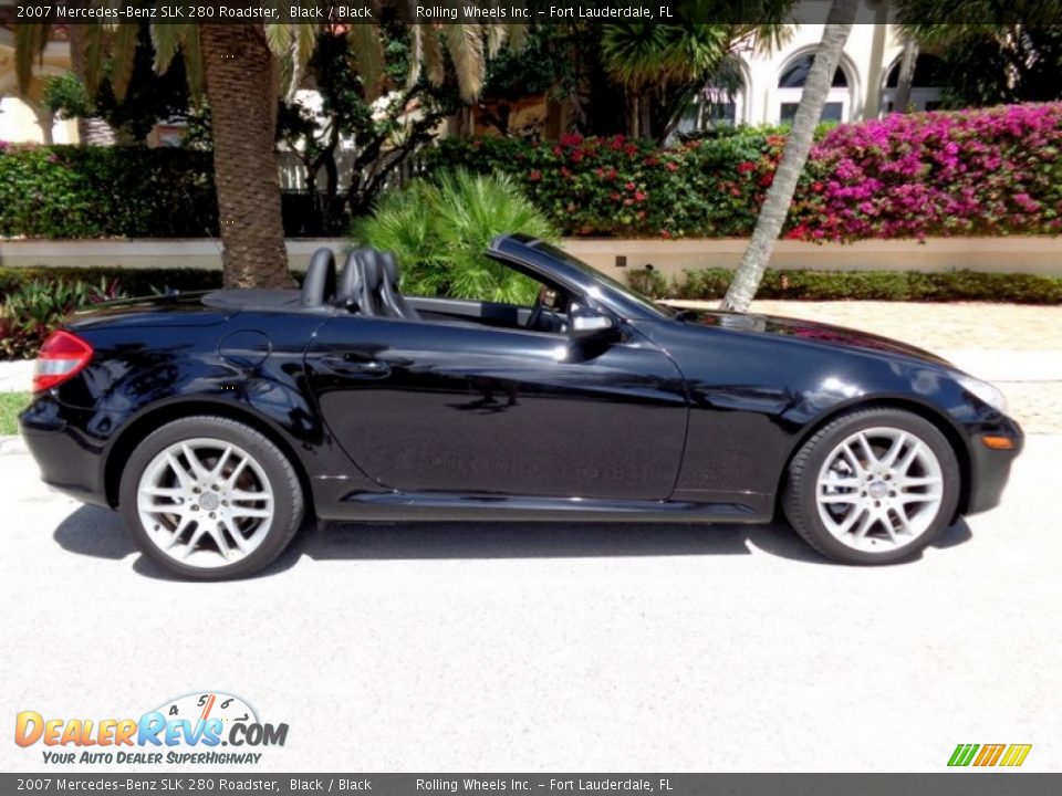 Black 2007 Mercedes-Benz SLK 280 Roadster Photo #16