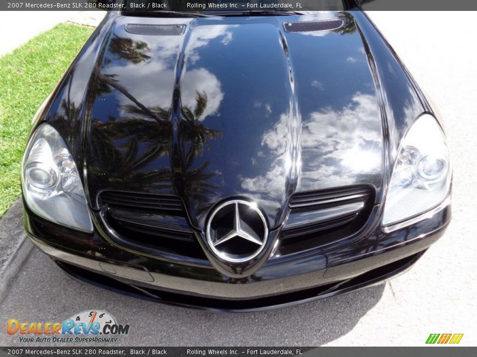 2007 Mercedes-Benz SLK 280 Roadster Black / Black Photo #18