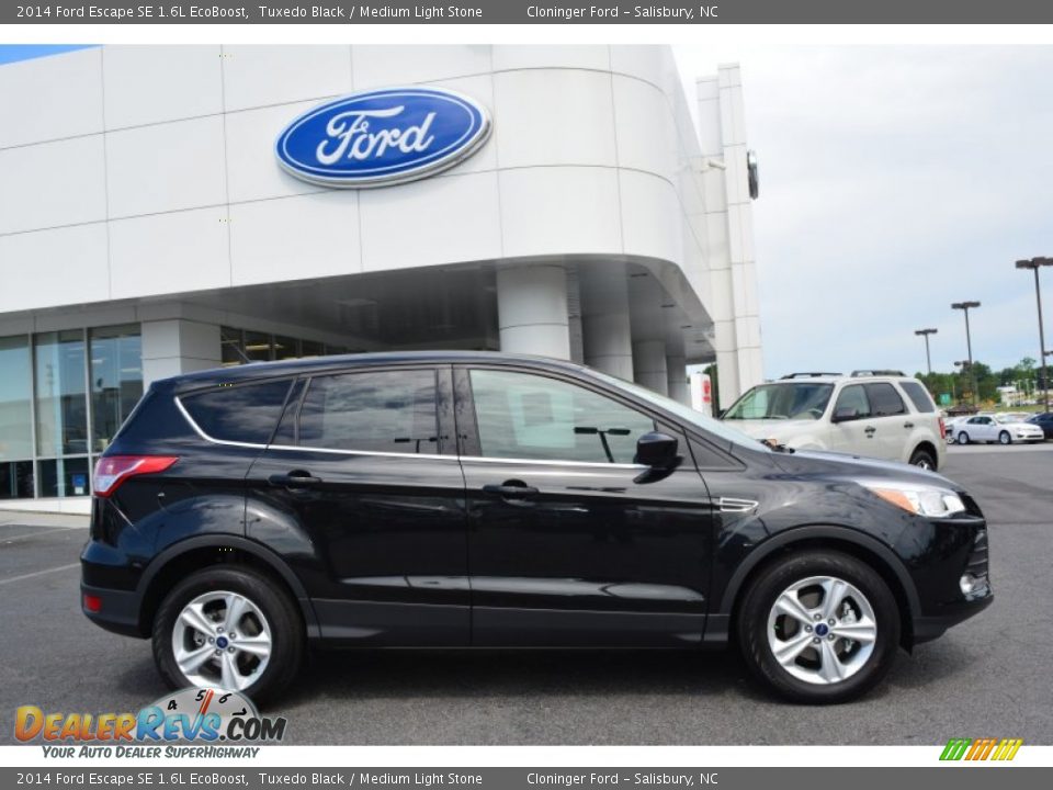 2014 Ford Escape SE 1.6L EcoBoost Tuxedo Black / Medium Light Stone Photo #2