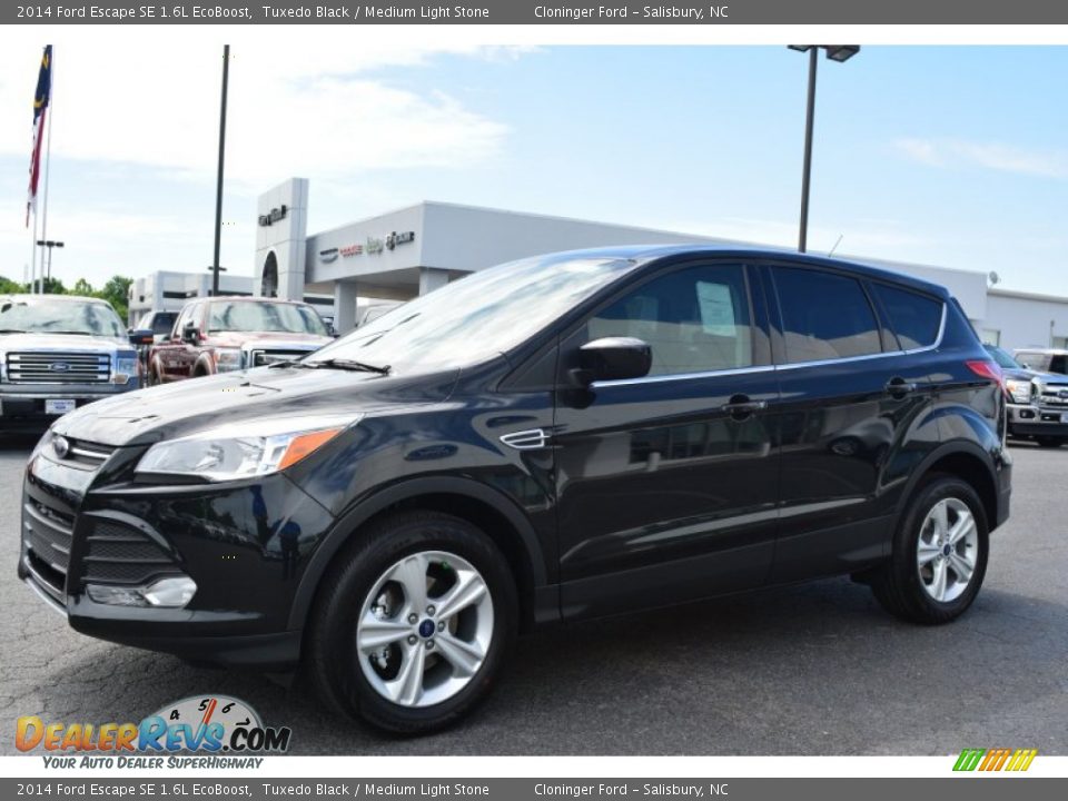 2014 Ford Escape SE 1.6L EcoBoost Tuxedo Black / Medium Light Stone Photo #3