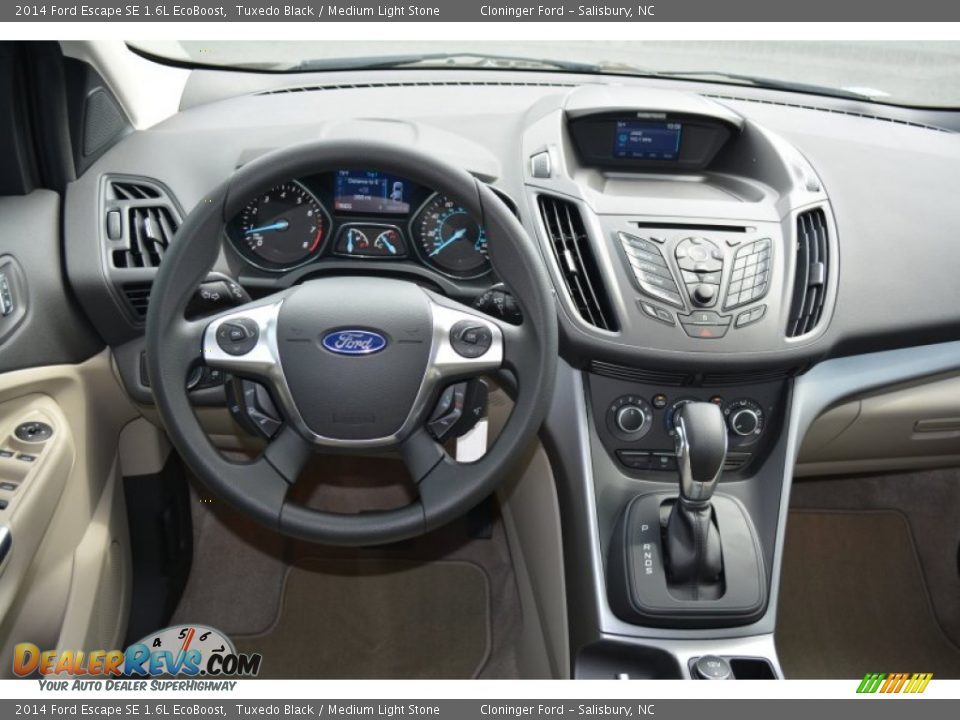 2014 Ford Escape SE 1.6L EcoBoost Tuxedo Black / Medium Light Stone Photo #11