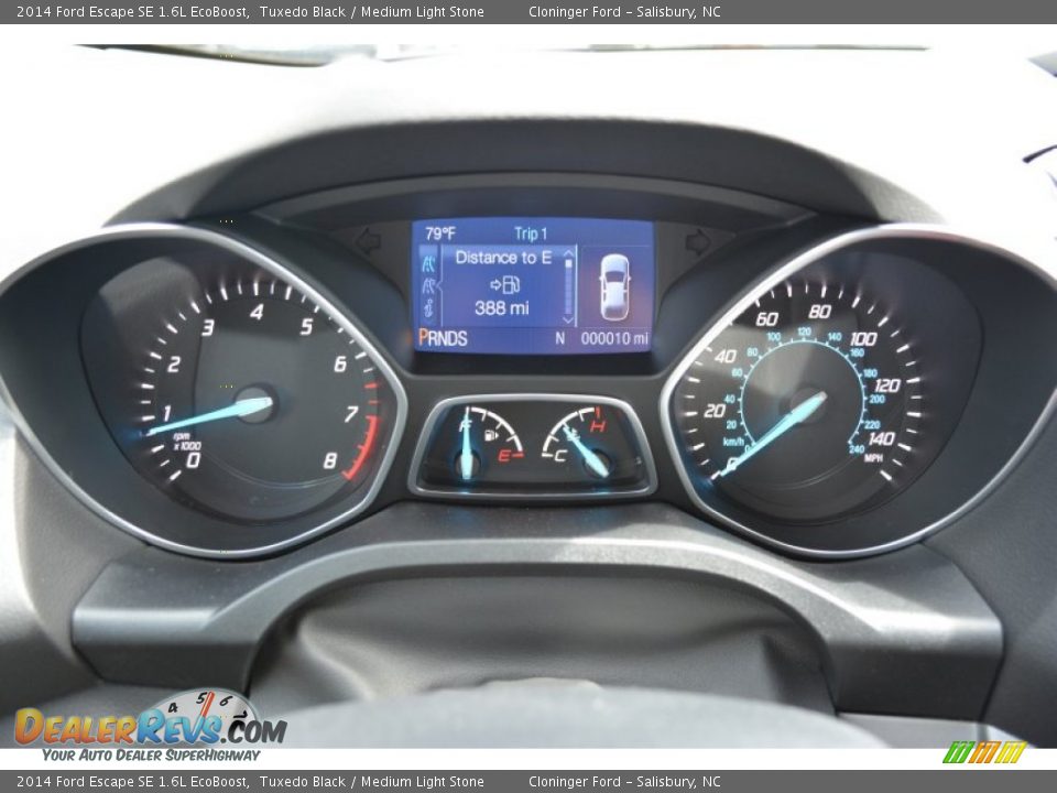 2014 Ford Escape SE 1.6L EcoBoost Tuxedo Black / Medium Light Stone Photo #19