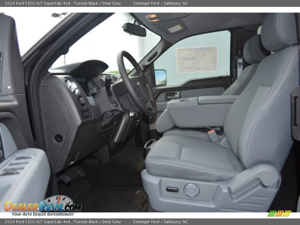 Steel Grey Interior - 2014 Ford F150 XLT SuperCab 4x4 Photo #6
