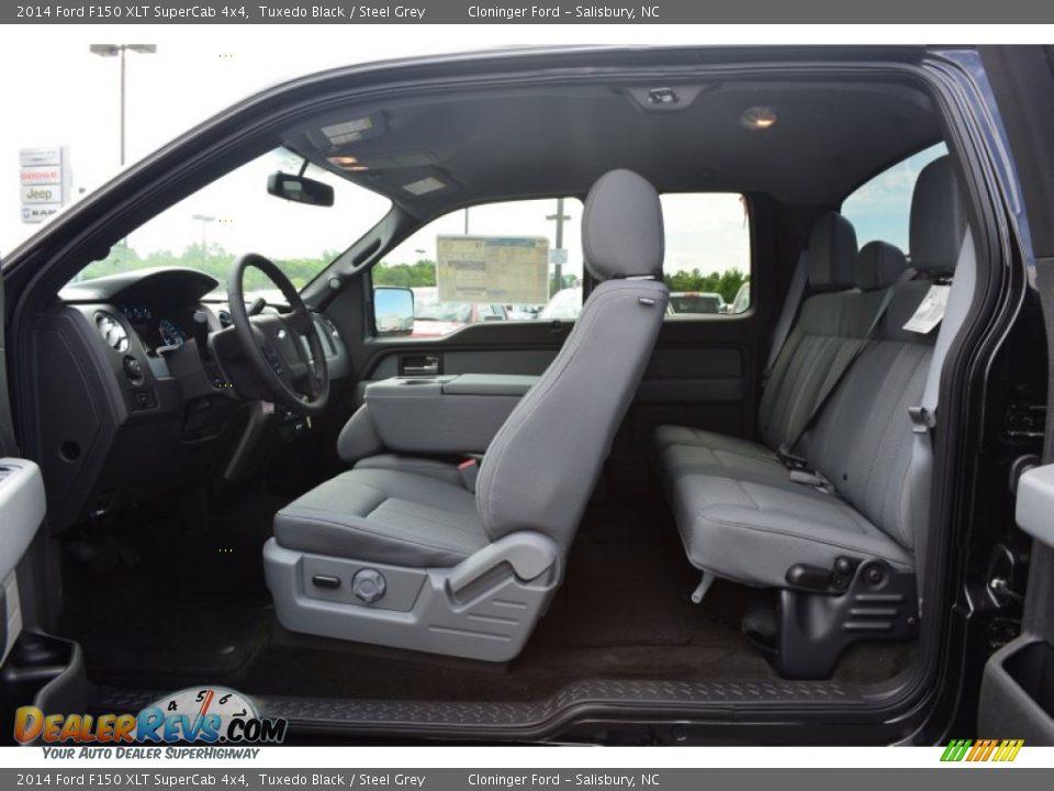 Steel Grey Interior - 2014 Ford F150 XLT SuperCab 4x4 Photo #8