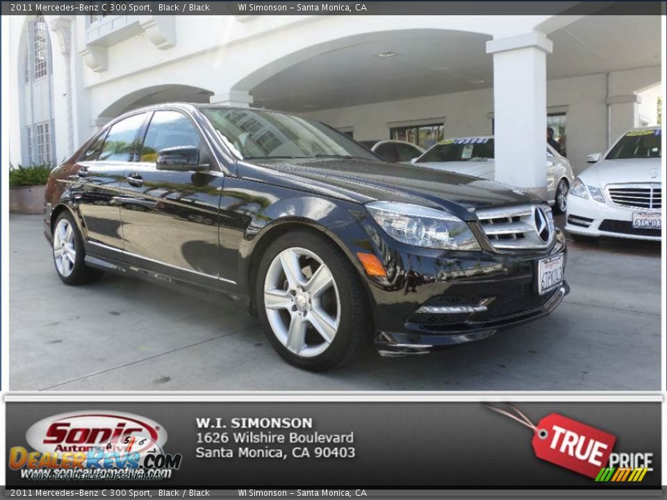 2011 Mercedes-Benz C 300 Sport Black / Black Photo #1
