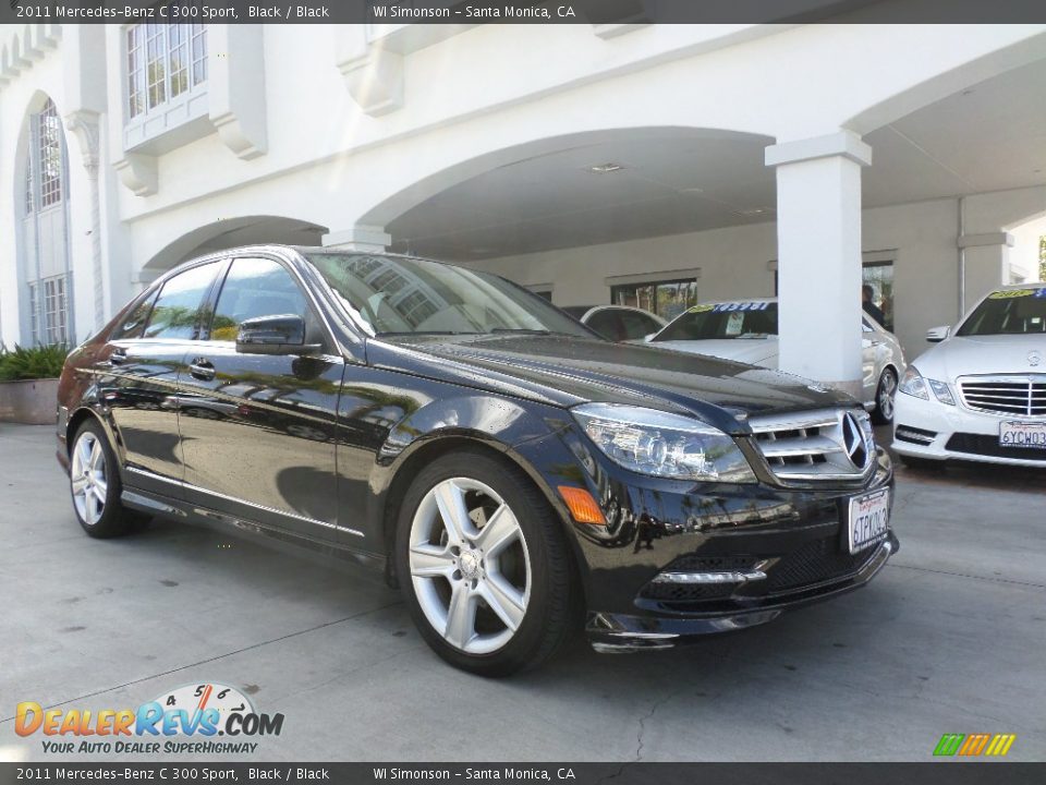 2011 Mercedes-Benz C 300 Sport Black / Black Photo #2