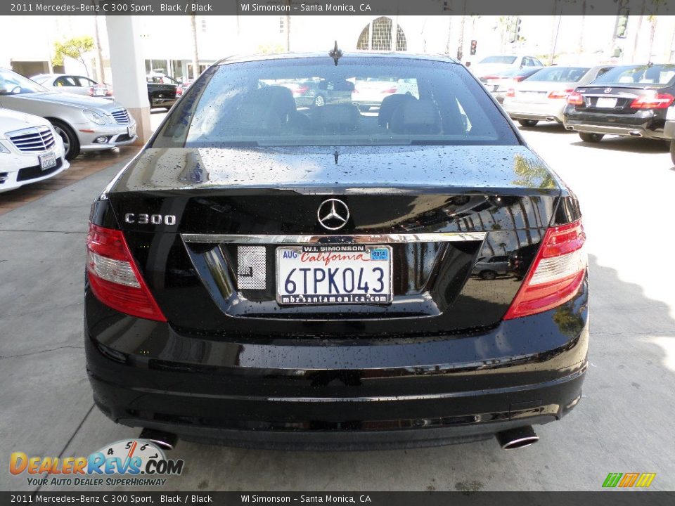 2011 Mercedes-Benz C 300 Sport Black / Black Photo #4