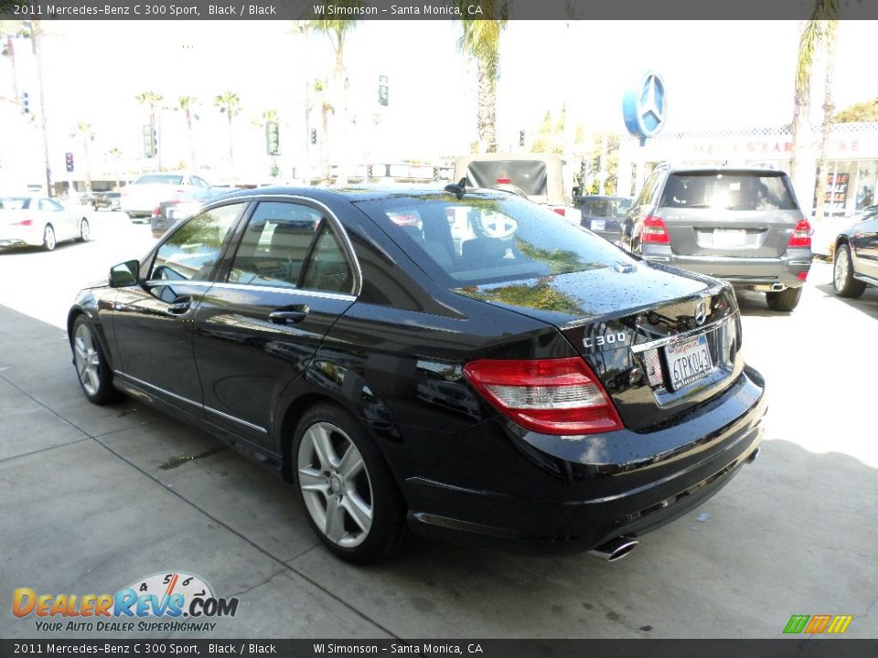 2011 Mercedes-Benz C 300 Sport Black / Black Photo #5