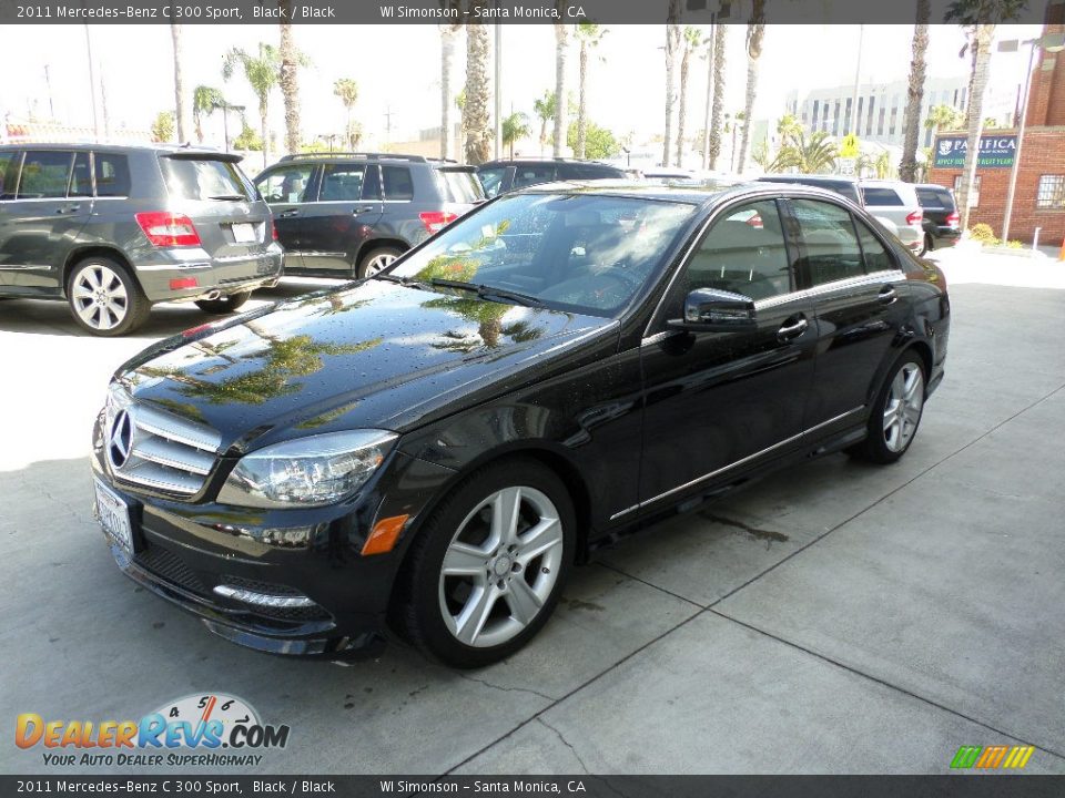 2011 Mercedes-Benz C 300 Sport Black / Black Photo #6