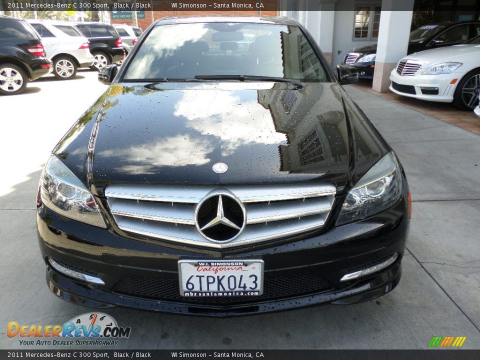 2011 Mercedes-Benz C 300 Sport Black / Black Photo #7