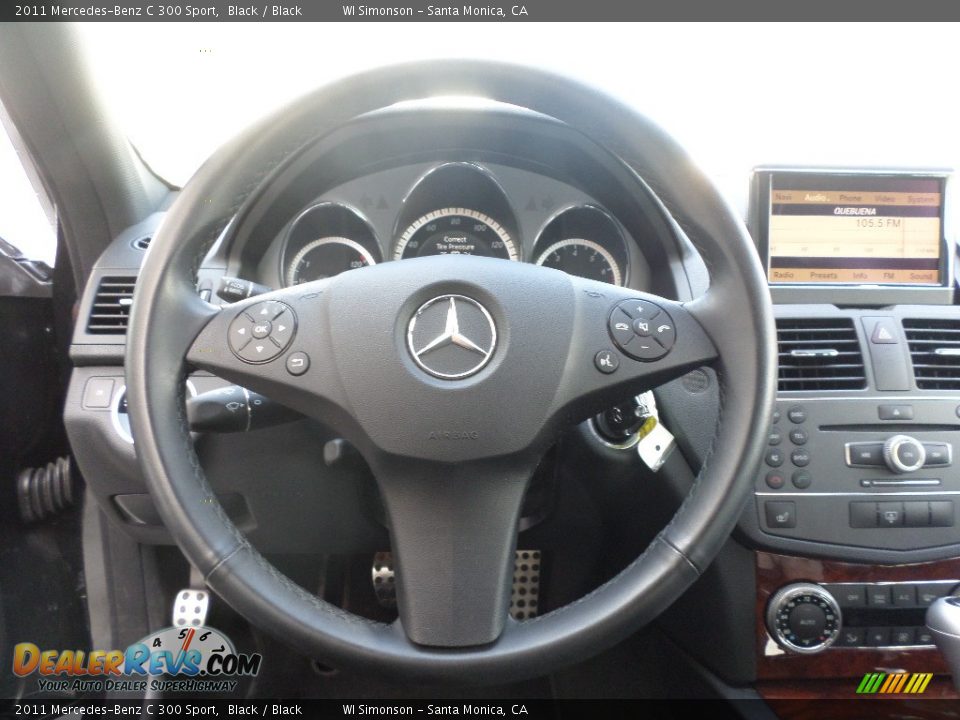 2011 Mercedes-Benz C 300 Sport Black / Black Photo #11