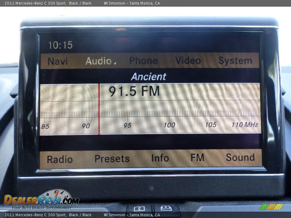 2011 Mercedes-Benz C 300 Sport Black / Black Photo #15