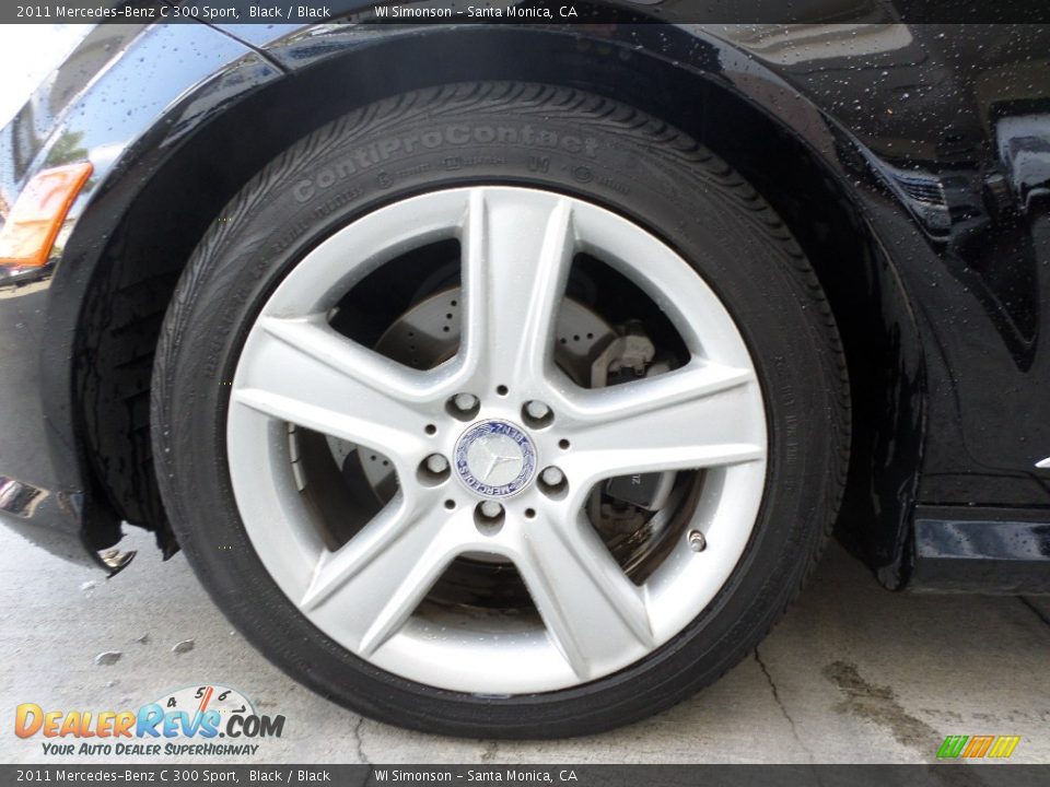 2011 Mercedes-Benz C 300 Sport Black / Black Photo #25