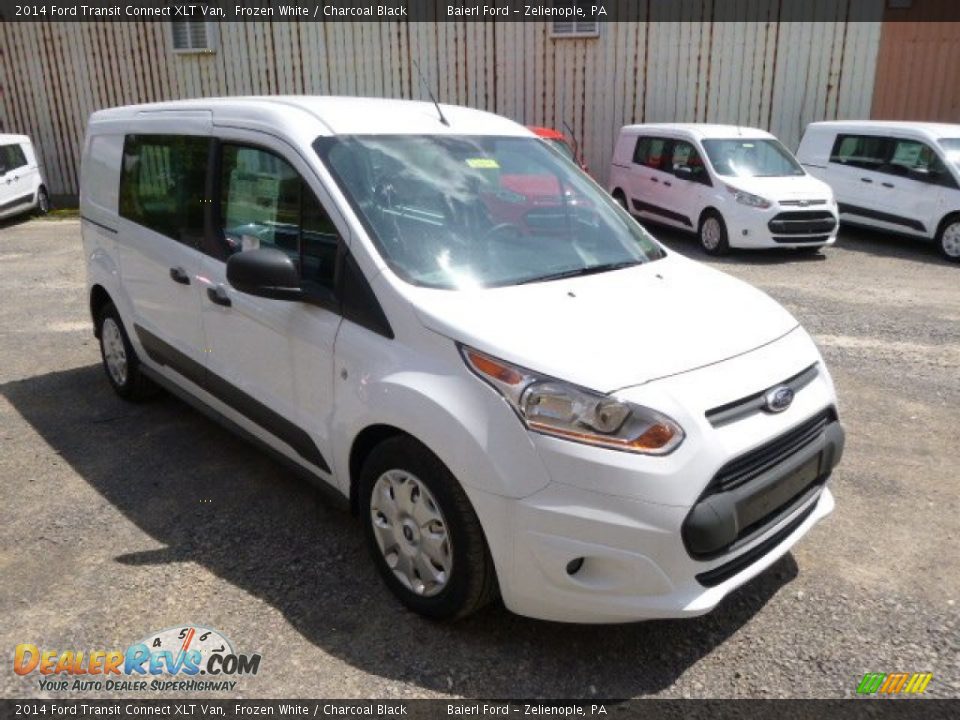2014 Ford Transit Connect XLT Van Frozen White / Charcoal Black Photo #2