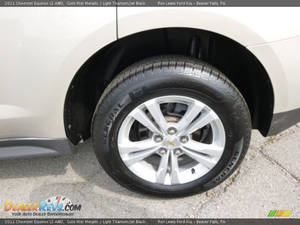 2011 Chevrolet Equinox LS AWD Gold Mist Metallic / Light Titanium/Jet Black Photo #9