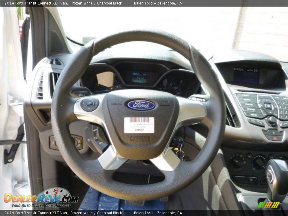2014 Ford Transit Connect XLT Van Frozen White / Charcoal Black Photo #18