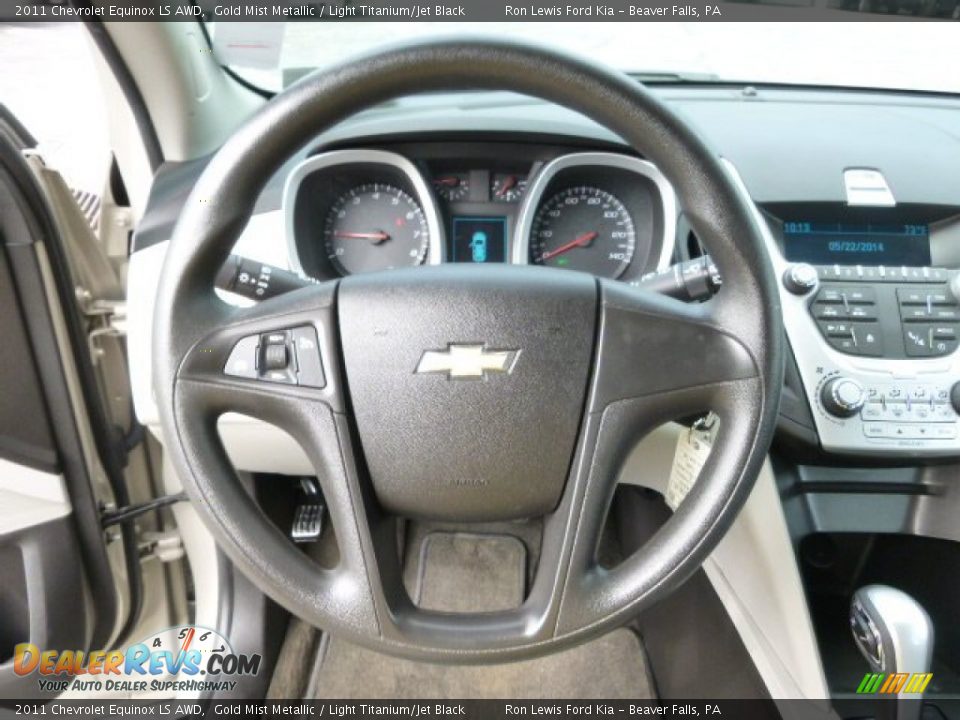 2011 Chevrolet Equinox LS AWD Gold Mist Metallic / Light Titanium/Jet Black Photo #18