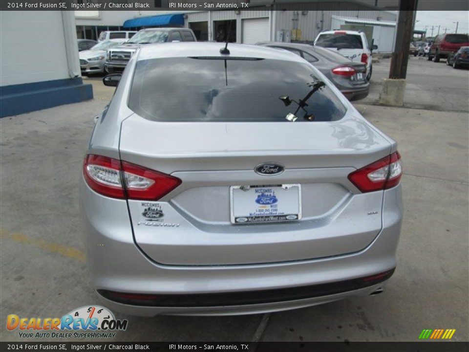 2014 Ford Fusion SE Ingot Silver / Charcoal Black Photo #7