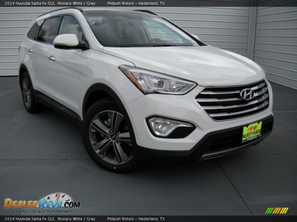 2014 Hyundai Santa Fe GLS Monaco White / Gray Photo #2