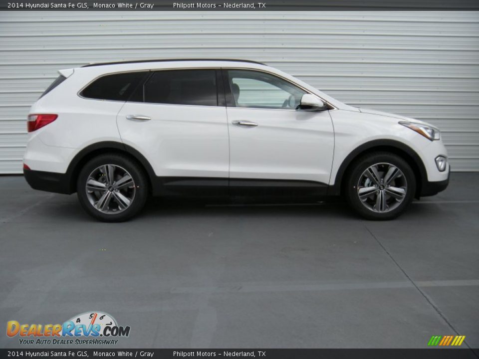2014 Hyundai Santa Fe GLS Monaco White / Gray Photo #3