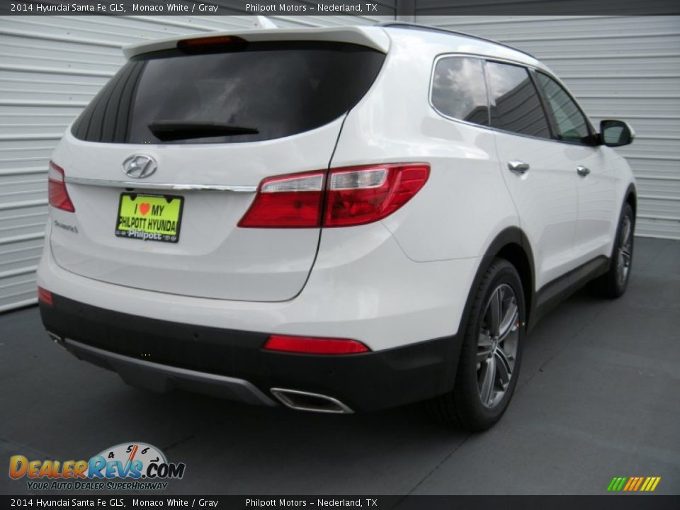 2014 Hyundai Santa Fe GLS Monaco White / Gray Photo #4