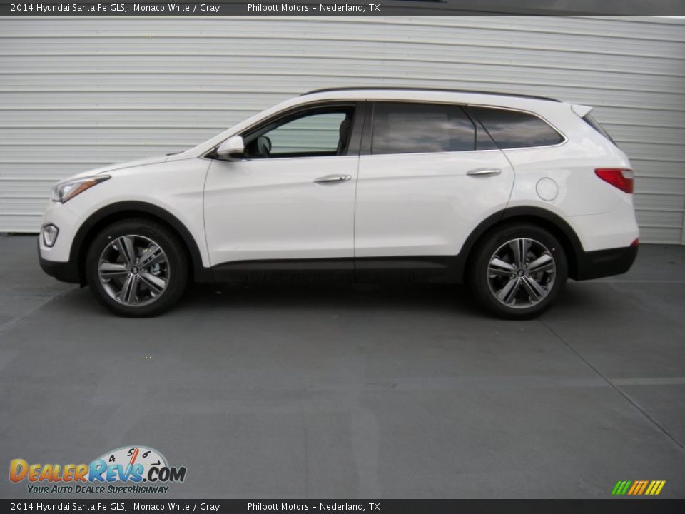 2014 Hyundai Santa Fe GLS Monaco White / Gray Photo #6