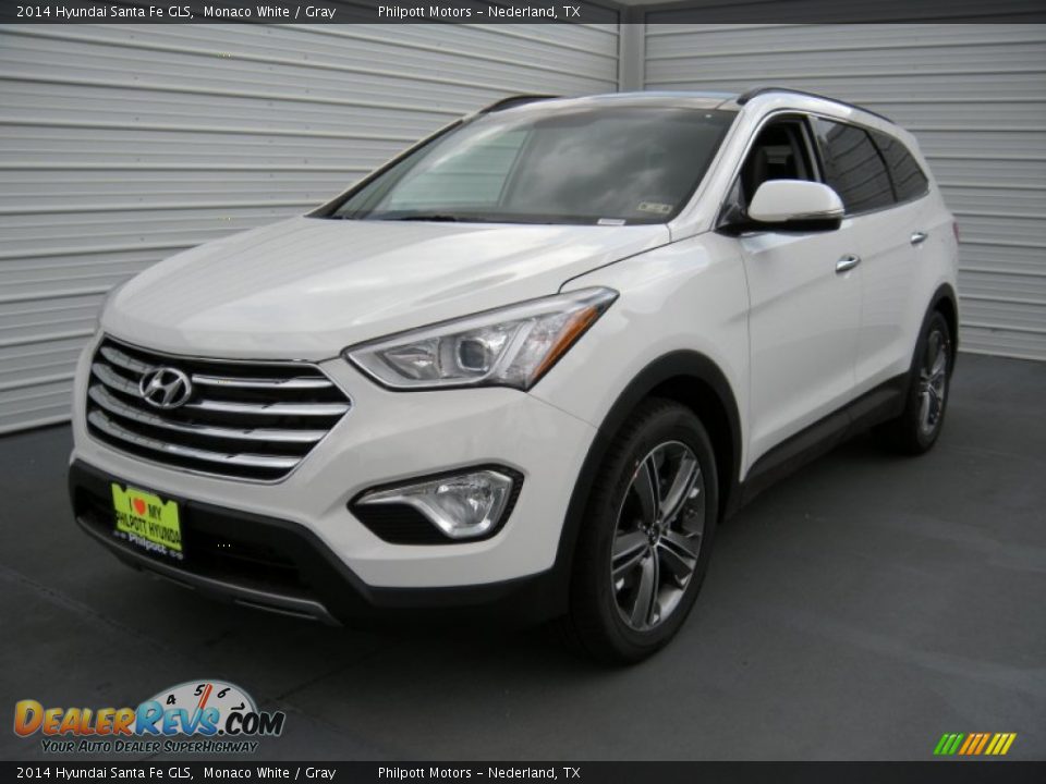 2014 Hyundai Santa Fe GLS Monaco White / Gray Photo #7