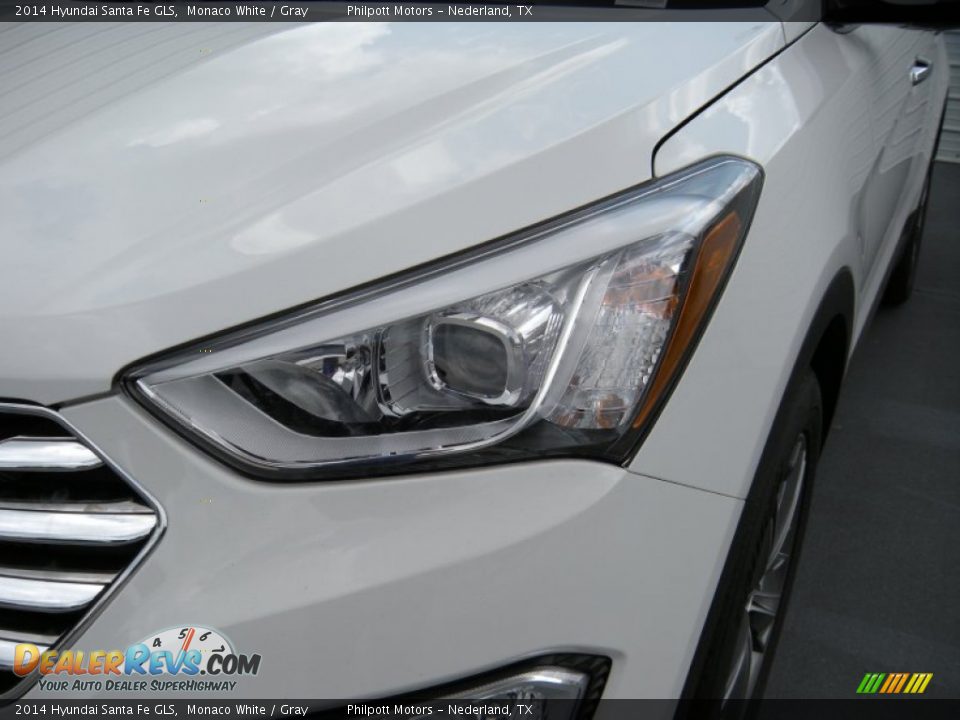 2014 Hyundai Santa Fe GLS Monaco White / Gray Photo #9