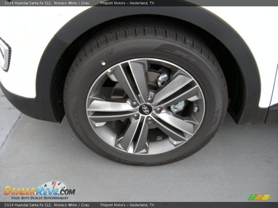 2014 Hyundai Santa Fe GLS Monaco White / Gray Photo #11