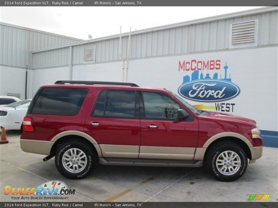 2014 Ford Expedition XLT Ruby Red / Camel Photo #1