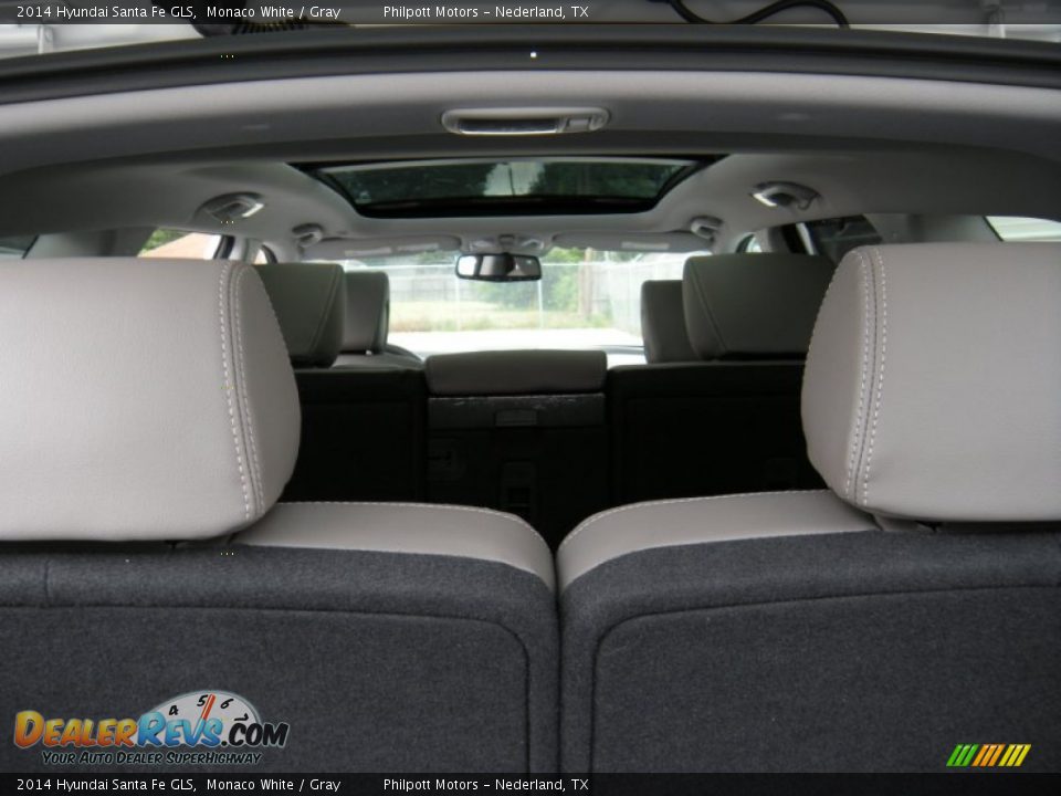 2014 Hyundai Santa Fe GLS Monaco White / Gray Photo #17