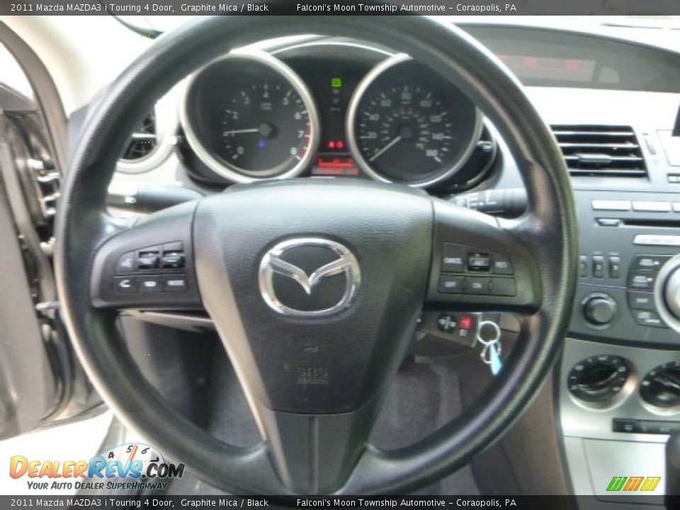 2011 Mazda MAZDA3 i Touring 4 Door Graphite Mica / Black Photo #22